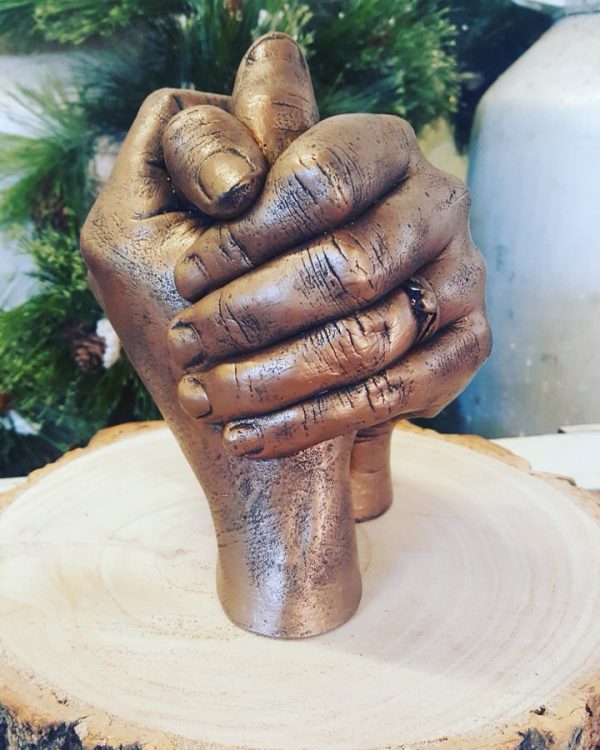 3D Adult entwined casting (Holding hands)