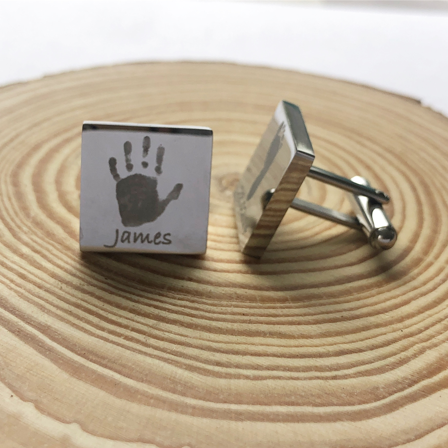 Personalised engraved cufflinks - Image 5