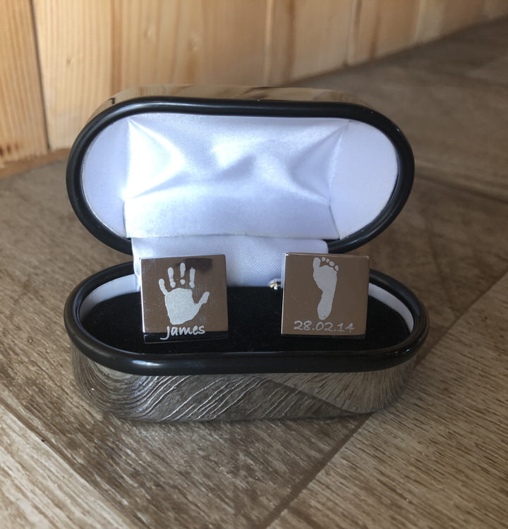 Personalised engraved cufflinks