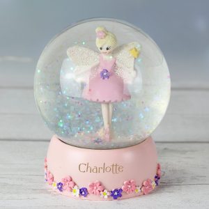 Personalised Fairy Any Name Glitter Snow Globe