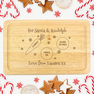 Personalised Christmas Eve Treats Board