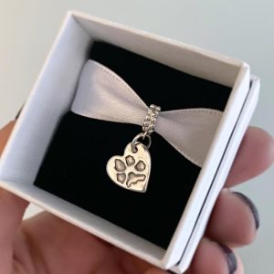 Single Paw print Charm