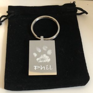 Paw Print Keyring