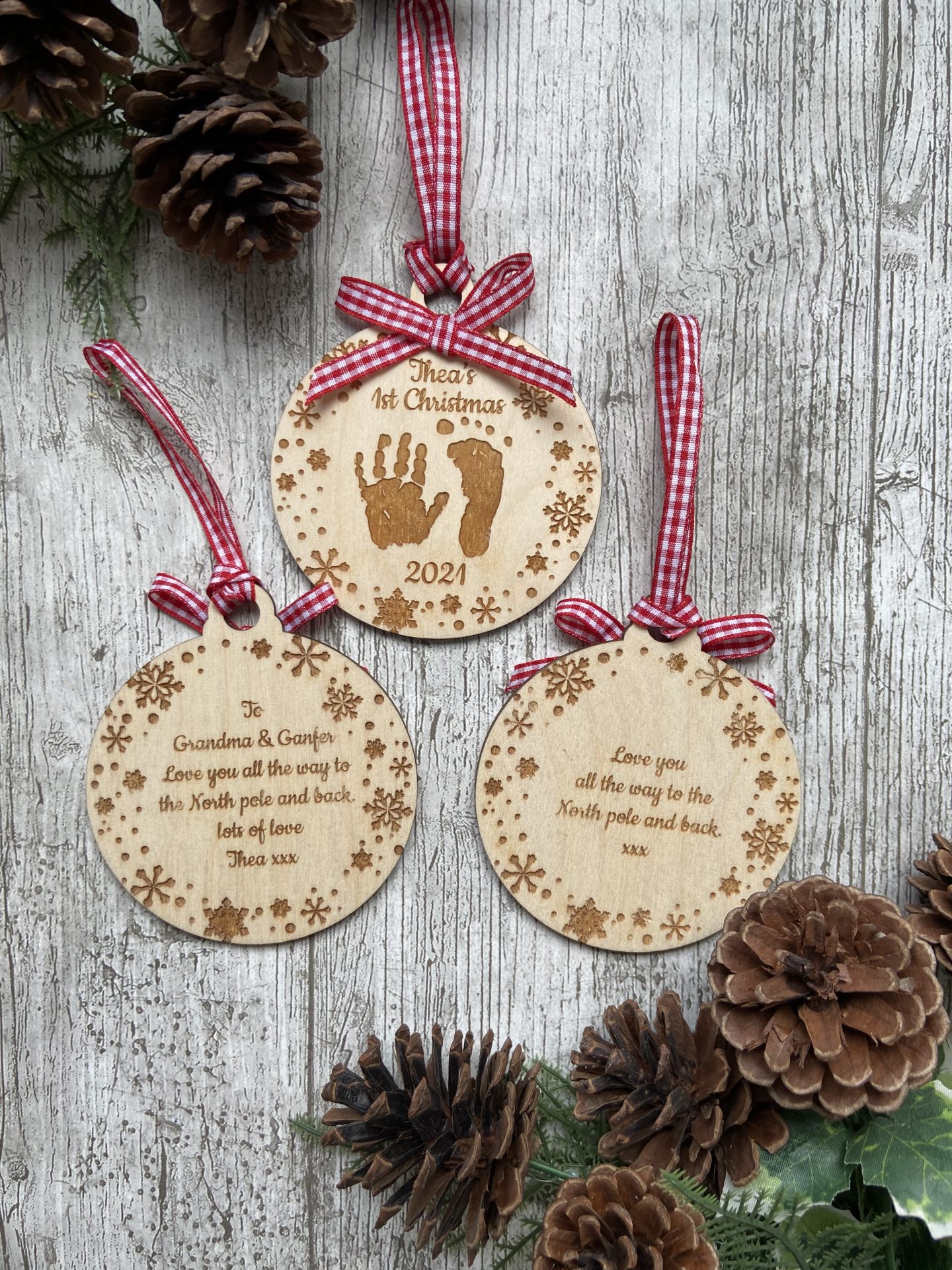 Personalised Handprint Bauble - Image 2
