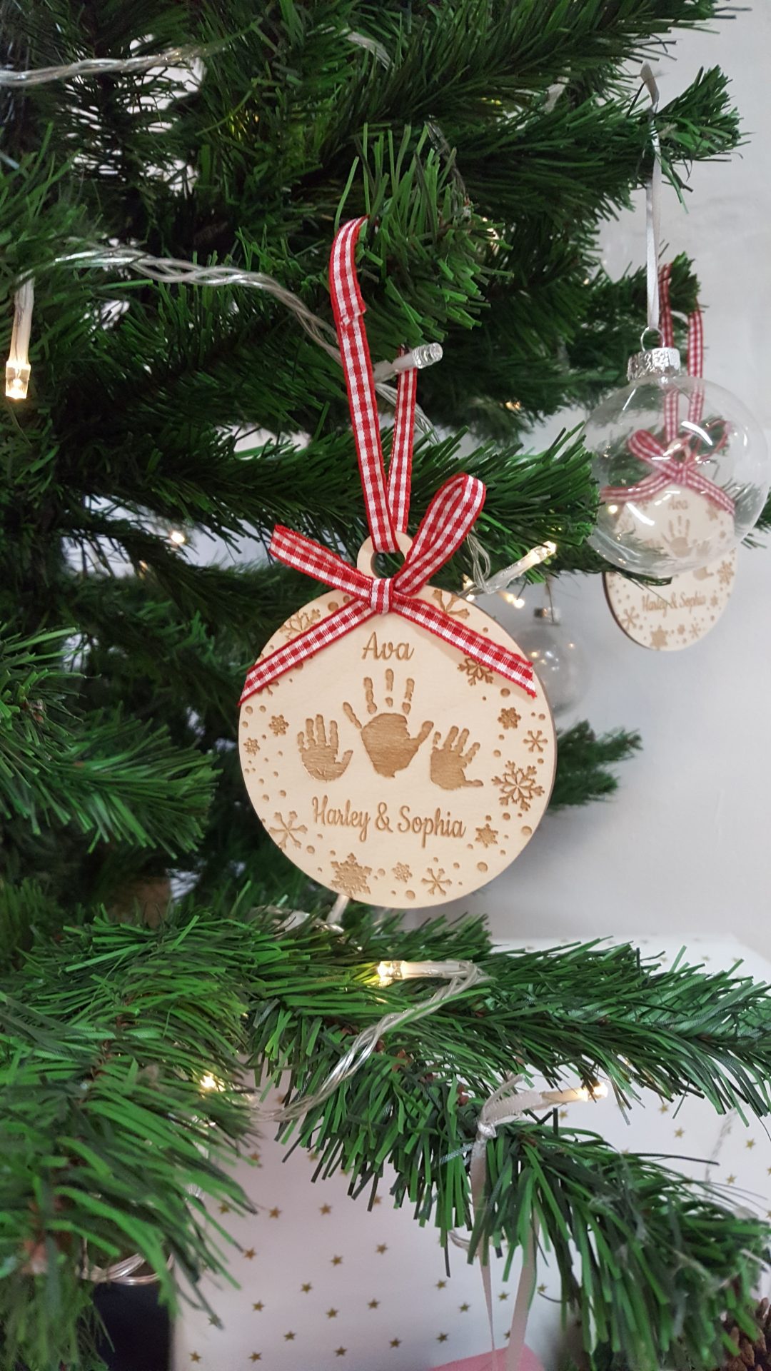 Personalised Handprint Bauble
